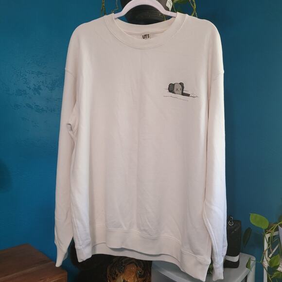 Uniqlo x Kaws UT Phaidon White Sweatshirt Long Sleeve‎ - Picture 1 of 5